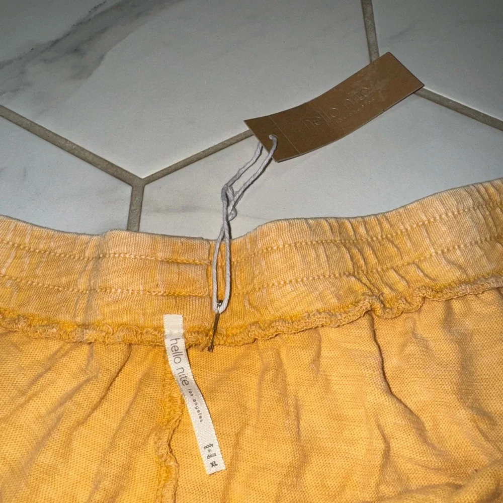 Hello Nite Lounge Shorts Size XL Color Golden Rod‎ NWT